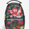 Backpacks * | Less Expensive Loungefly Disney Peter Pan & Lost Boys Chibi Jungle Mini Backpack Boxlunch Exclusive