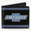 Wallets * | 1916 Chevrolet Bowtie Logo Stripes Bifold Wallet Promotions