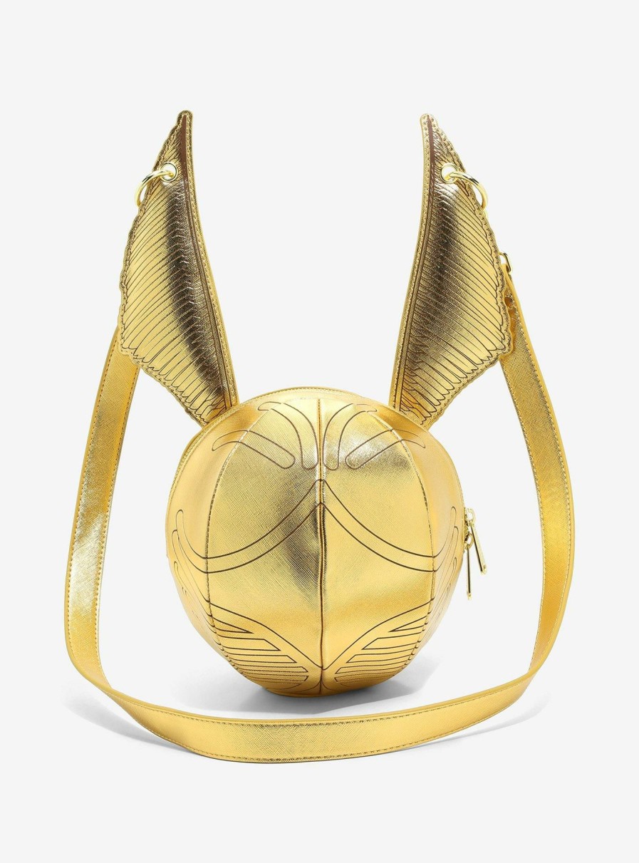 Crossbody Bags * | Featured Loungefly Harry Potter Golden Snitch Figural Crossbody Bag