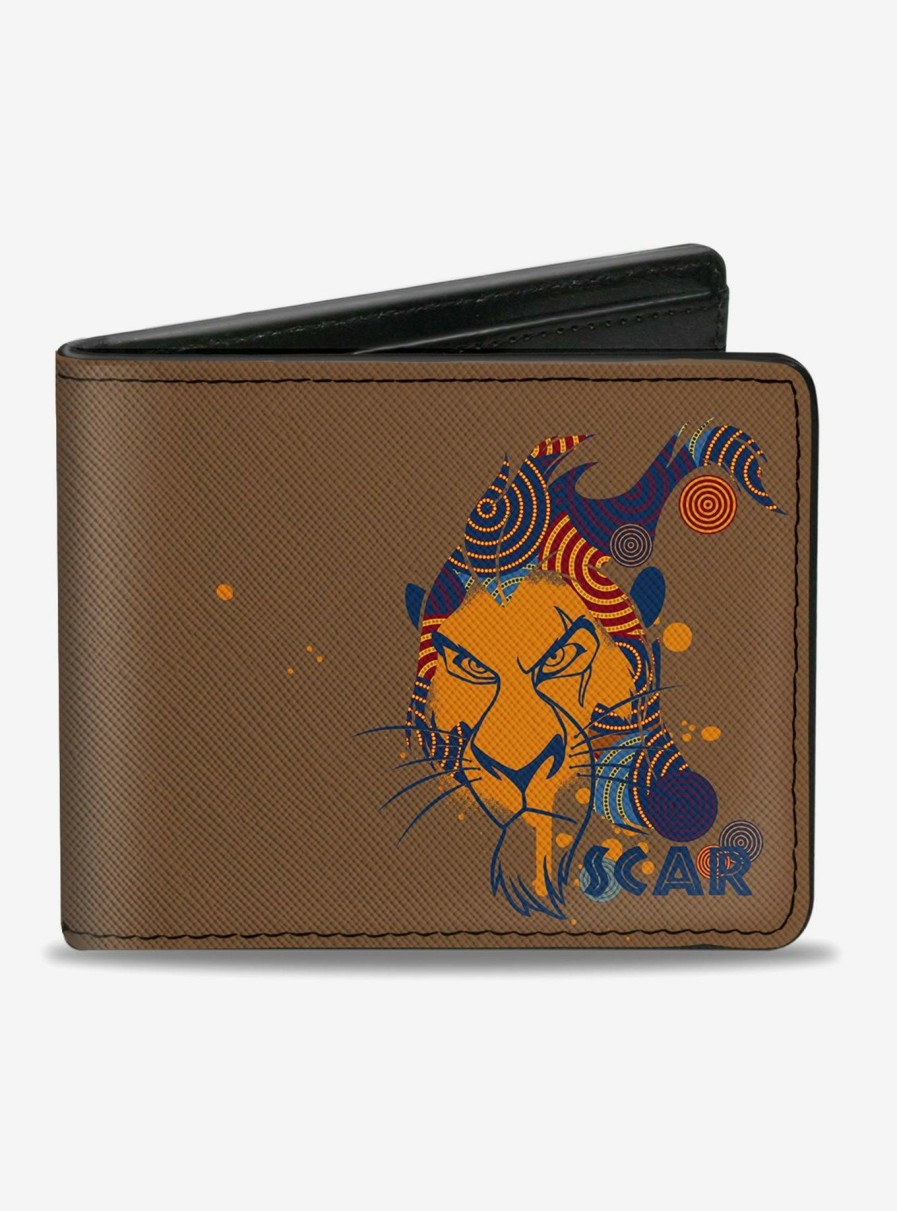 Wallets * | Disney The Lion King Scar Face Sketch Bifold Wallet Latest