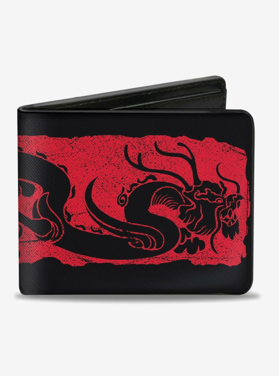 Wallets * | Disney Mulan Dragon Bifold Wallet Latest