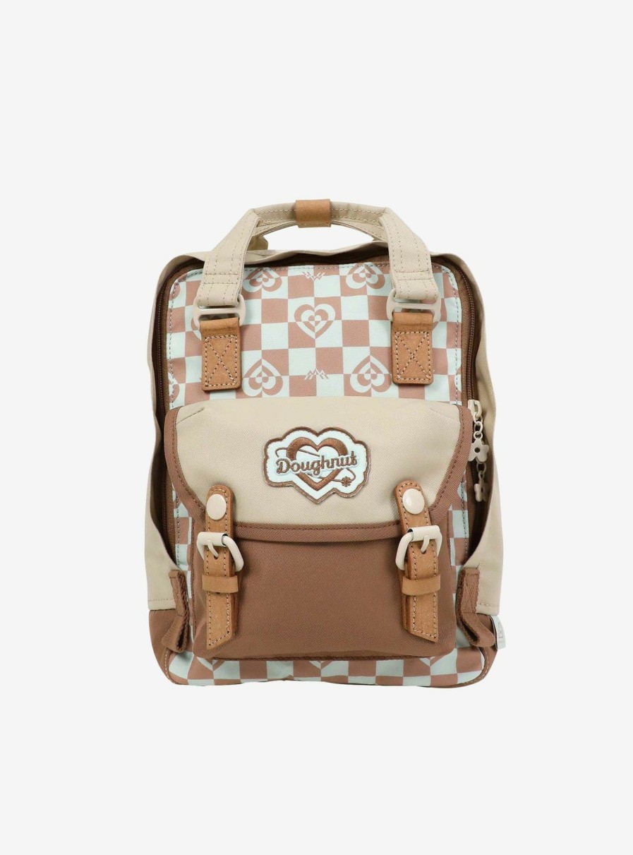 Backpacks * | Limit Offer Doughnut Macaroon Mini Kaleido Mushroom Checkered Mini Backpack