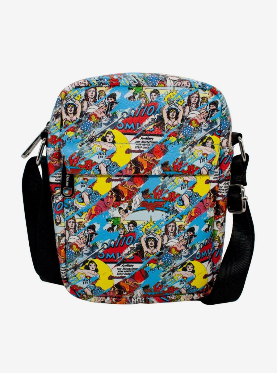 Crossbody Bags * | Dc Comics Wonder Woman Through The Years Crossbody Bag Best Sellers