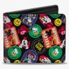 Wallets * | Disney The Sensational Expression Badges Bifold Wallet Tendy Style