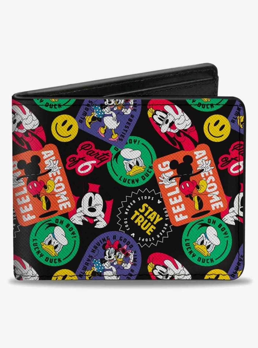 Wallets * | Disney The Sensational Expression Badges Bifold Wallet Tendy Style