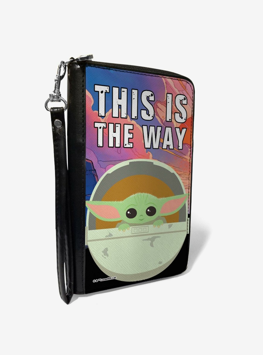 Wallets * | Star Wars The Mandalorian The Child Carriage This Is The Way Zip Around Wallet Best Sellers