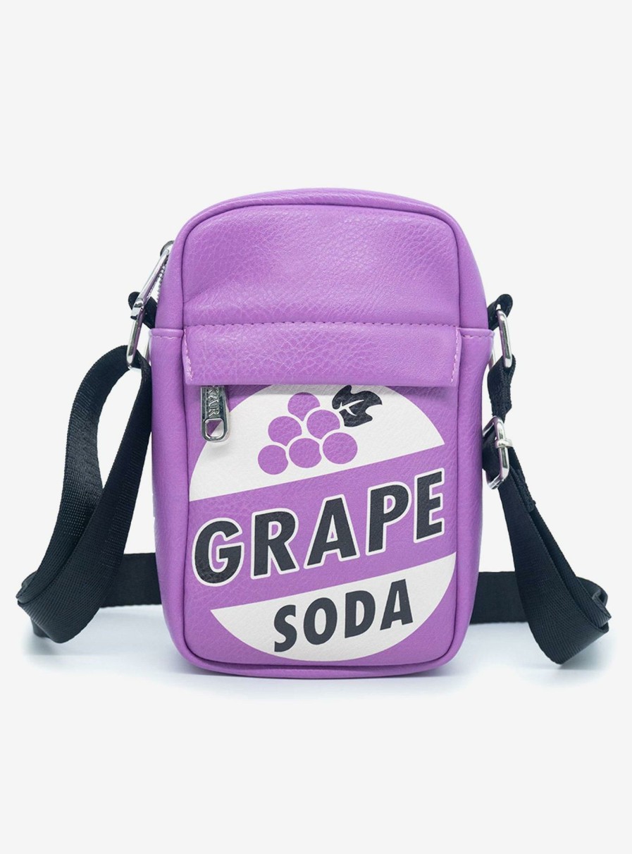 Wallets * | Disney Pixar Up Grape Soda Bottle Cap Logo Cross Body Bag Latest Fashion