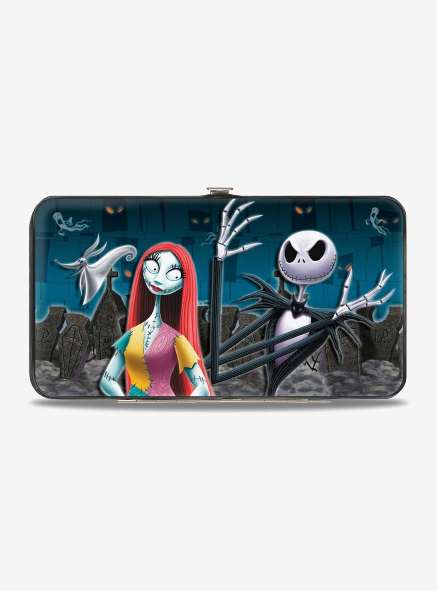 Wallets * | Clearance Sale The Nightmare Before Christmas Zero Sally Jack Oogie Boogie Scene Hinged Wallet