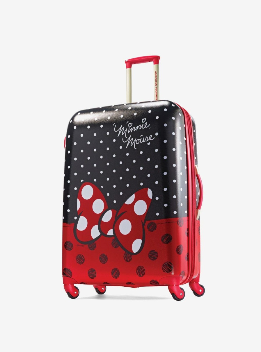 Luggage * | Disney Minnie Mouse Red Bow 28 Inch Spinner Hardside Luggage Best Price