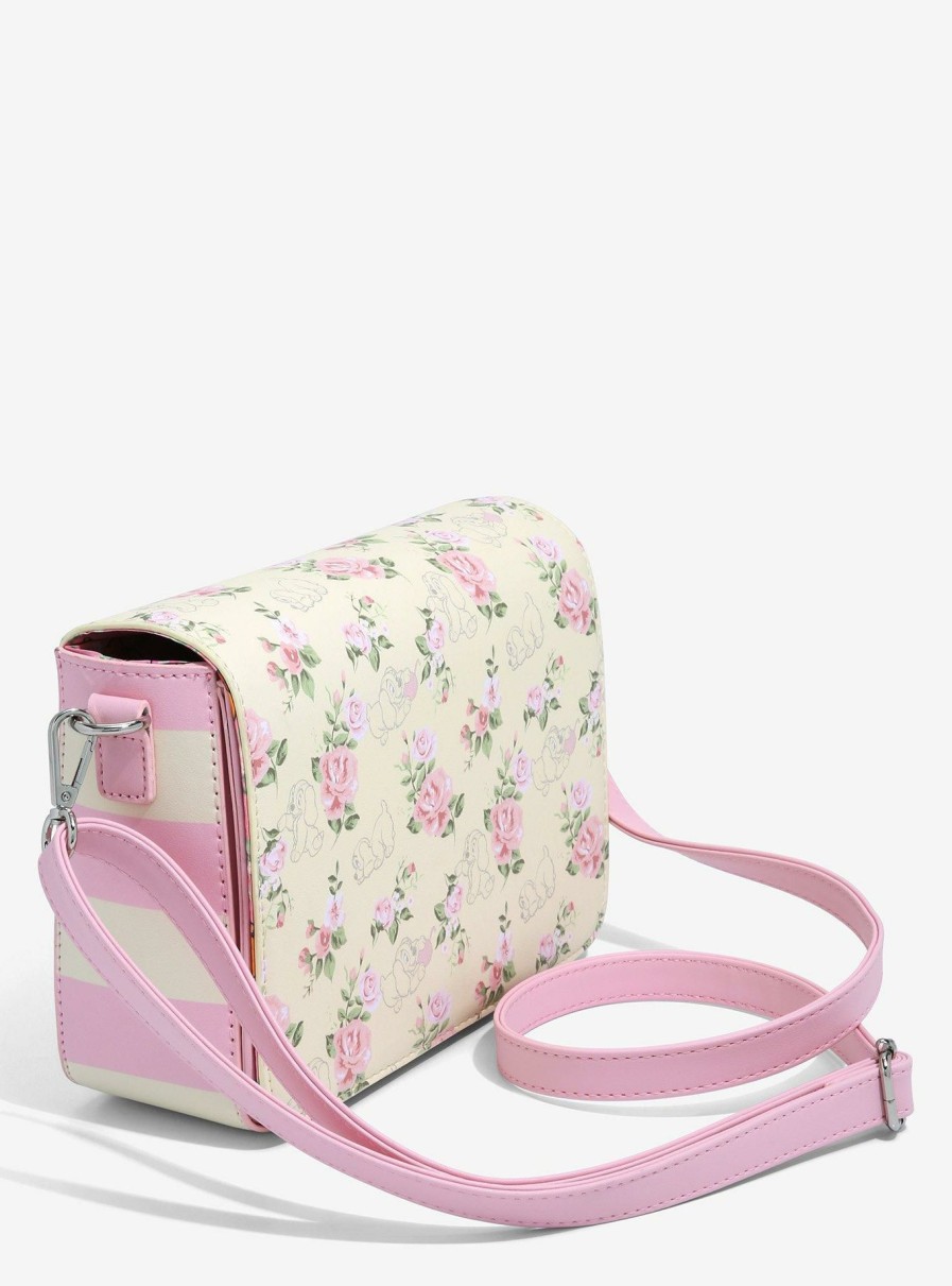 Crossbody Bags * | Online Discount Loungefly Disney Lady And The Tramp Floral Crossbody Bag Boxlunch Exclusive