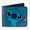 Wallets * | Disney Lilo & Stitch Stitch Close Up Bifold Wallet Fashionable