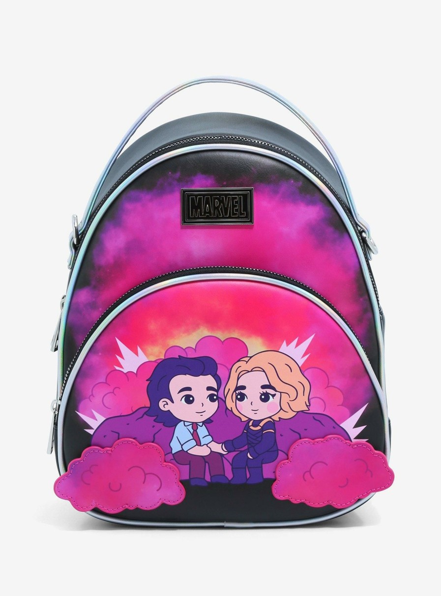 Backpacks * | Official Marvel Loki Sylvie & Loki Cloud Convertible Mini Backpack Boxlunch Exclusive