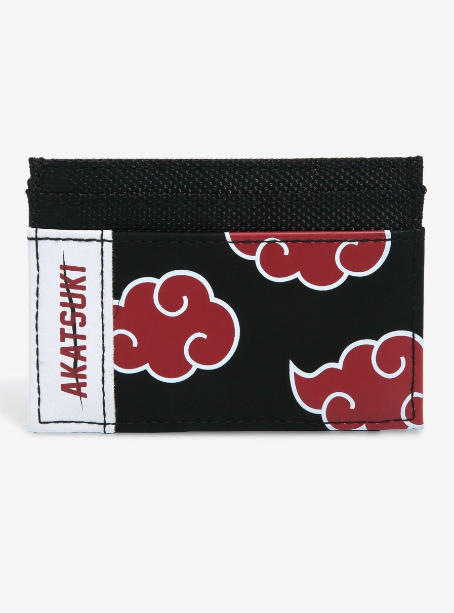 Wallets * | Exactly Discount Naruto Shippuden Akatsuki Clouds Cardholder Boxlunch Exclusive