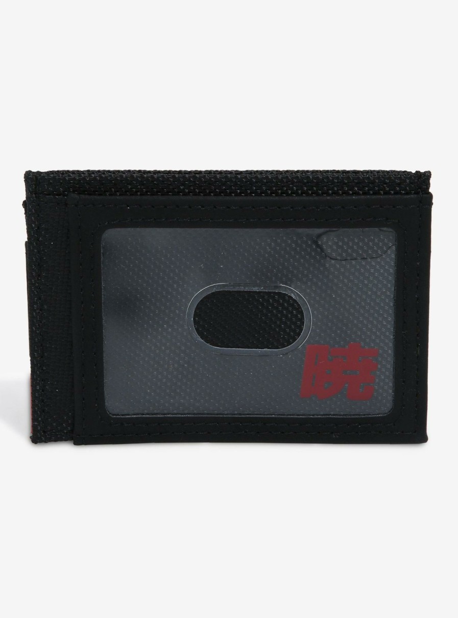 Wallets * | Exactly Discount Naruto Shippuden Akatsuki Clouds Cardholder Boxlunch Exclusive