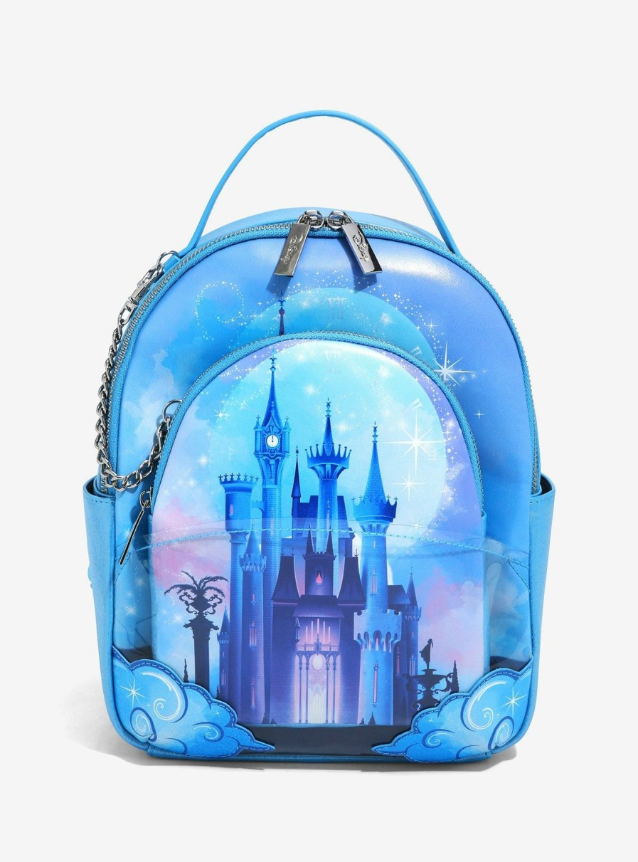 Backpacks * | Lower Price Danielle Nicole Disney Cinderella Night Time Castle Portrait Mini Backpack And Bag Set Boxlunch Exclusive