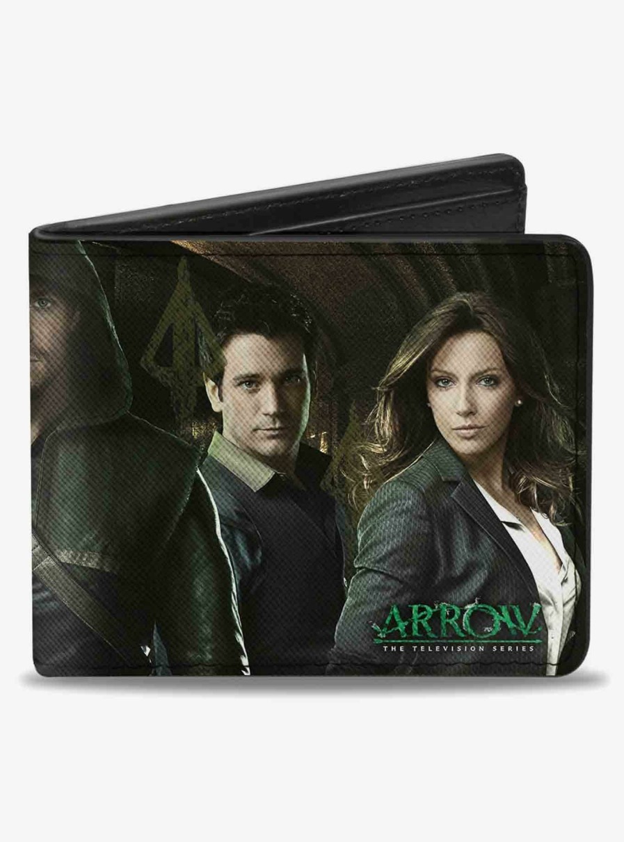 Wallets * | Exactly Discount Dc Comics Arrow 5 Character Group Pose Bifold Wallet