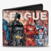 Wallets * | Wholesale Dc Comics The New 52 Justice League Issue 1 7 Superhero Variant Cover Bifold Wallet