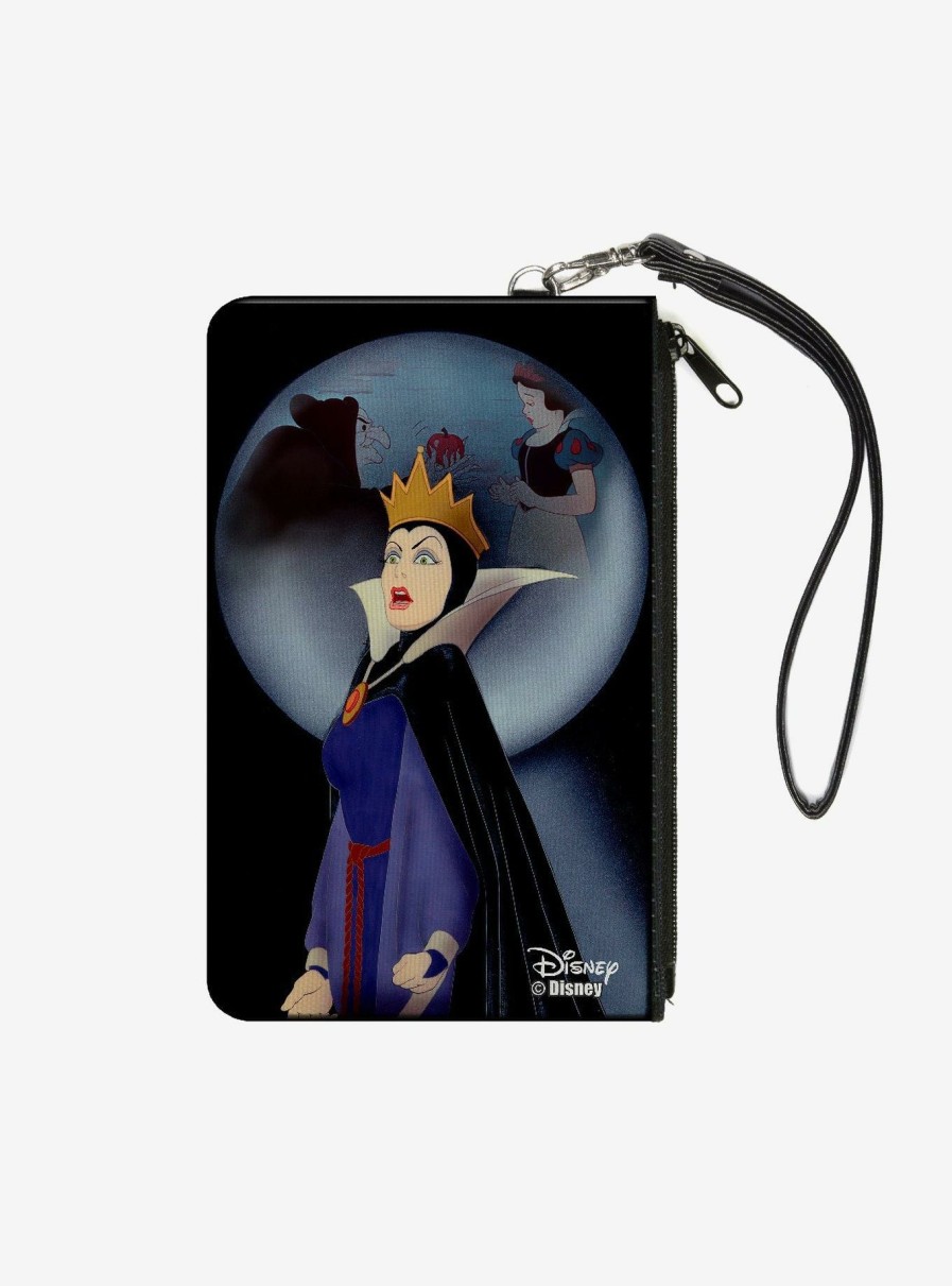 Wallets * | Disney Snow White Evil Queen Old Hag Apple Scene Wallet Canvas Zip Clutch Latest Fashion