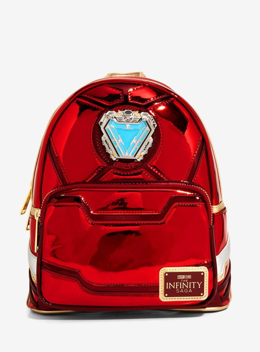 Backpacks * | Lower Price Loungefly Marvel The Infinity Saga Iron Man 15Th Anniversary Mini Backpack