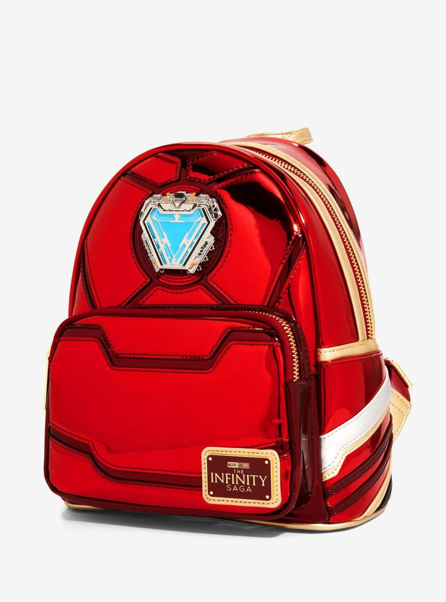 Backpacks * | Lower Price Loungefly Marvel The Infinity Saga Iron Man 15Th Anniversary Mini Backpack