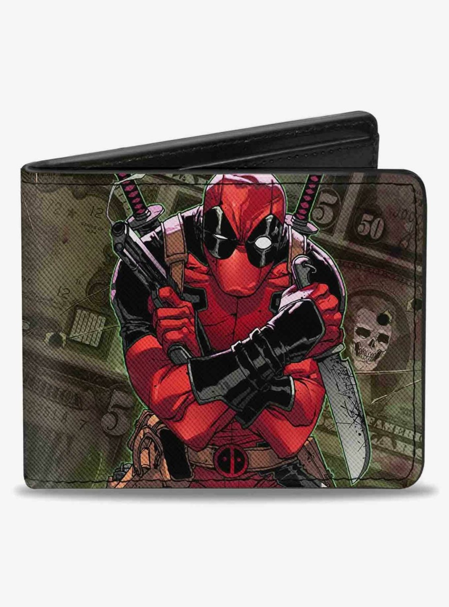 Wallets * | Official Marvel Deadpool 2012 5 Revenge Of The Gipper Variant Cover Dollars Bifold Wallet