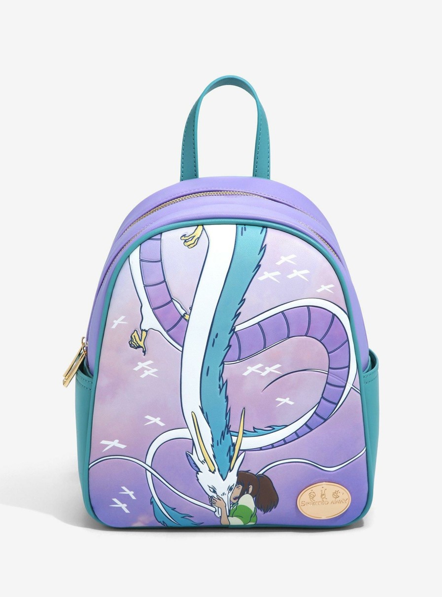 Backpacks * | Featured Our Universe Studio Ghibli Spirited Away Haku Dragon Form Mini Backpack Boxlunch Exclusive