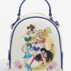 Backpacks * | Limited Edition Pretty Guardian Sailor Moon Sailor Guardians & Black Moon Reversible Mini Backpack Boxlunch Exclusive