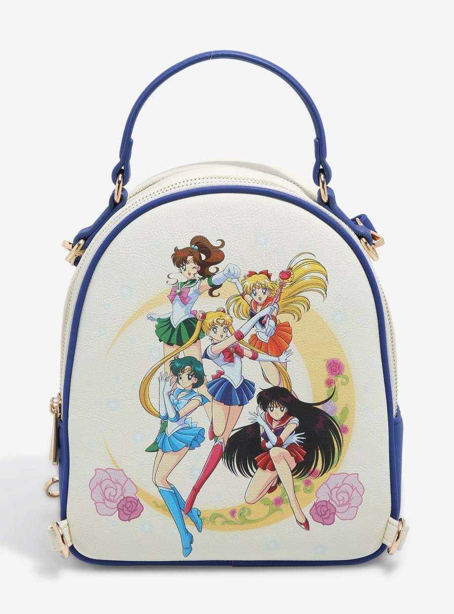 Backpacks * | Limited Edition Pretty Guardian Sailor Moon Sailor Guardians & Black Moon Reversible Mini Backpack Boxlunch Exclusive