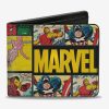 Wallets * | Marvel Comics Retro Comic Panels Bifold Wallet Tendy Style