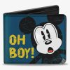 Wallets * | Exactly Discount Disney Mickey Mouse Oh Boy Pose Weathered Bifold Wallet