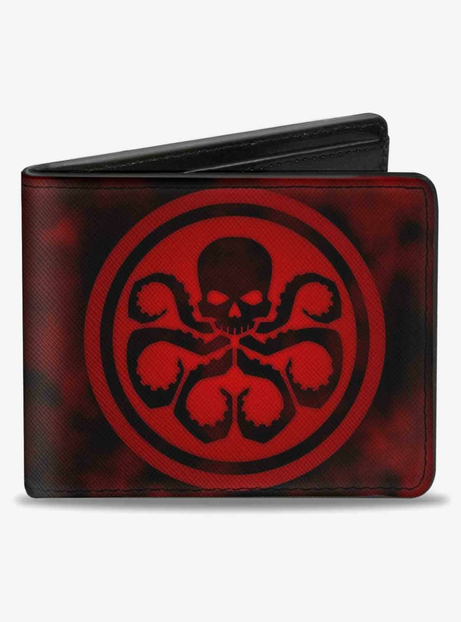 Wallets * | Official Marvel Hydra Logo Hydra Smoke Bifold Wallet