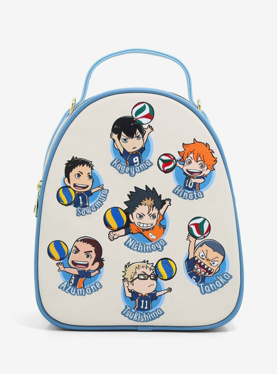 Backpacks * | Less Expensive Haikyu!! Chibi Team Portraits Convertible Mini Backpack Boxlunch Exclusive