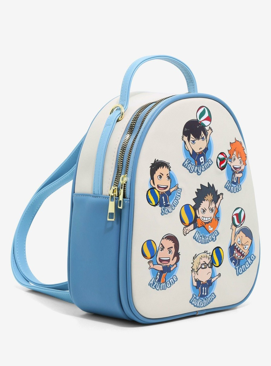 Backpacks * | Less Expensive Haikyu!! Chibi Team Portraits Convertible Mini Backpack Boxlunch Exclusive