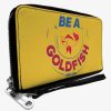 Wallets * | Wholesale Ted Lasso Be A Goldfish Quote Zip Around Wallet