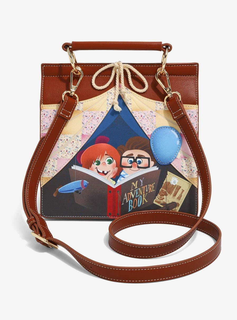 Other * | Lower Price Danielle Nicole Disney Pixar Up Ellie & Carl Sheet Tent Handbag Boxlunch Exclusive