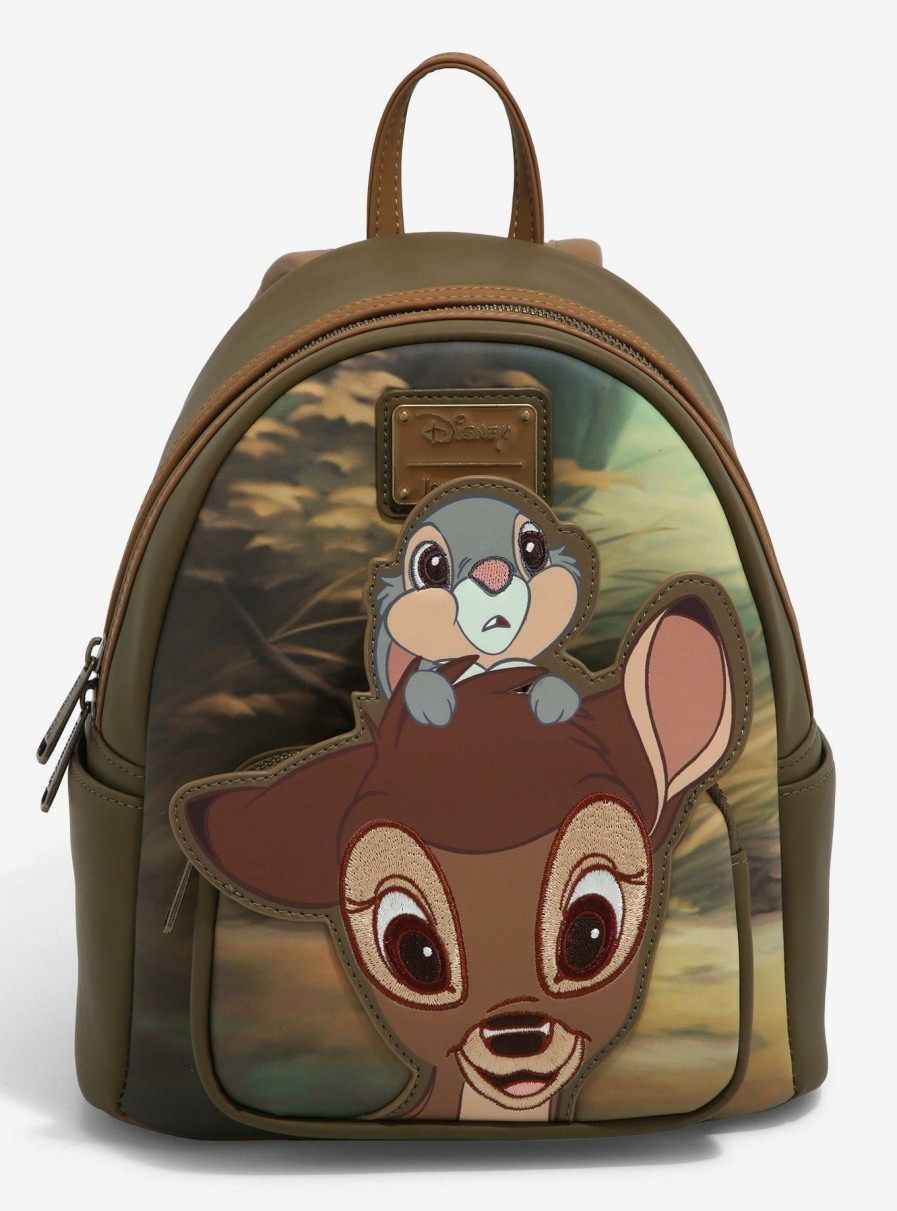 Backpacks * | Exactly Discount Loungefly Disney Bambi & Thumper Peeking Mini Backpack Boxlunch Exclusive