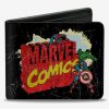 Wallets * | New In Marvel Avengers Comics Classic Title Logo With Avengers Bifold Wallet