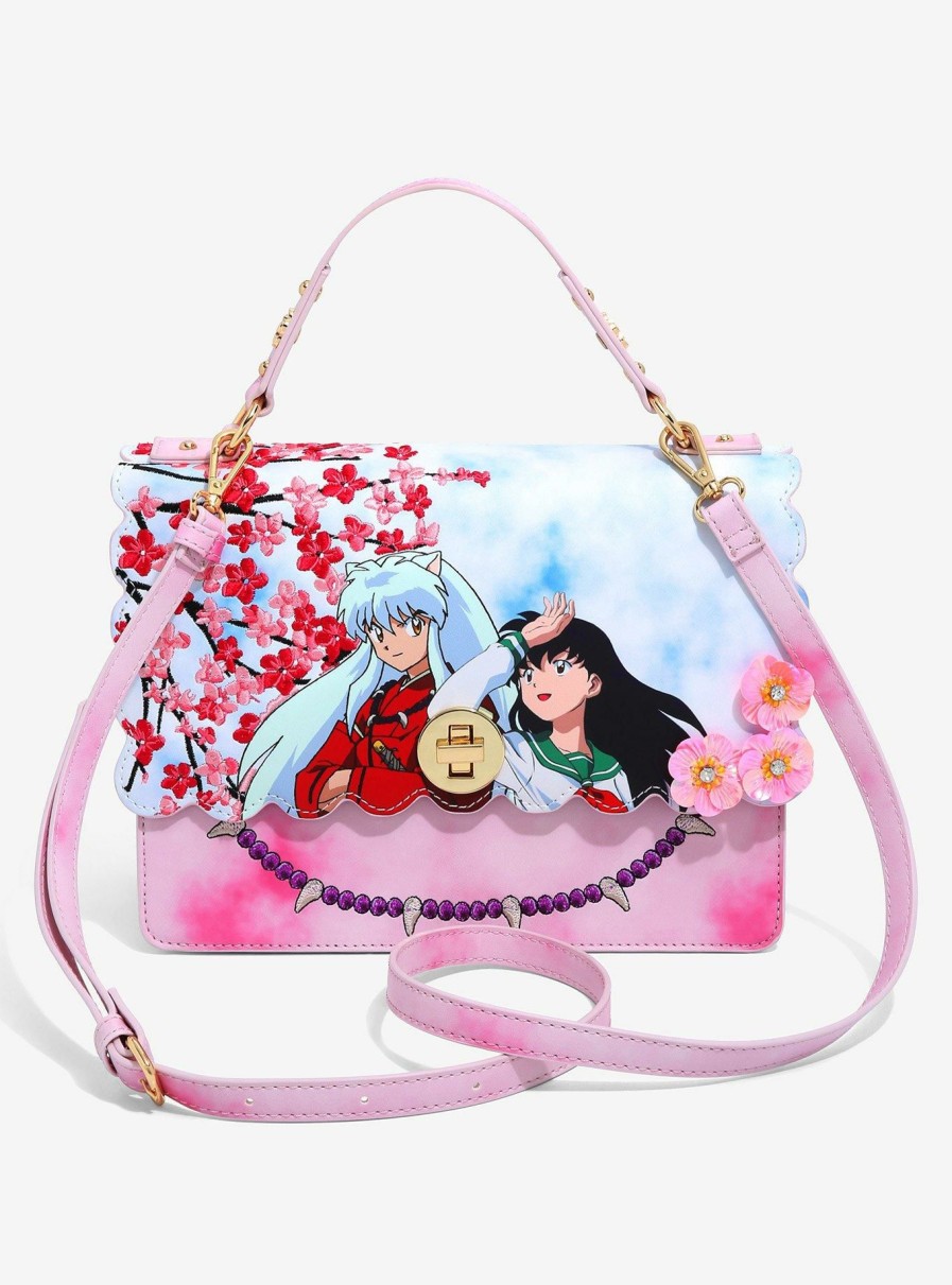 Crossbody Bags * | Lower Price Inuyasha Kagome & Inuyasha Cherry Blossom Scenic Handbag Boxlunch Exclusive