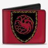 Wallets * | Official House Of The Dragon Title Logo Bifold Wallet