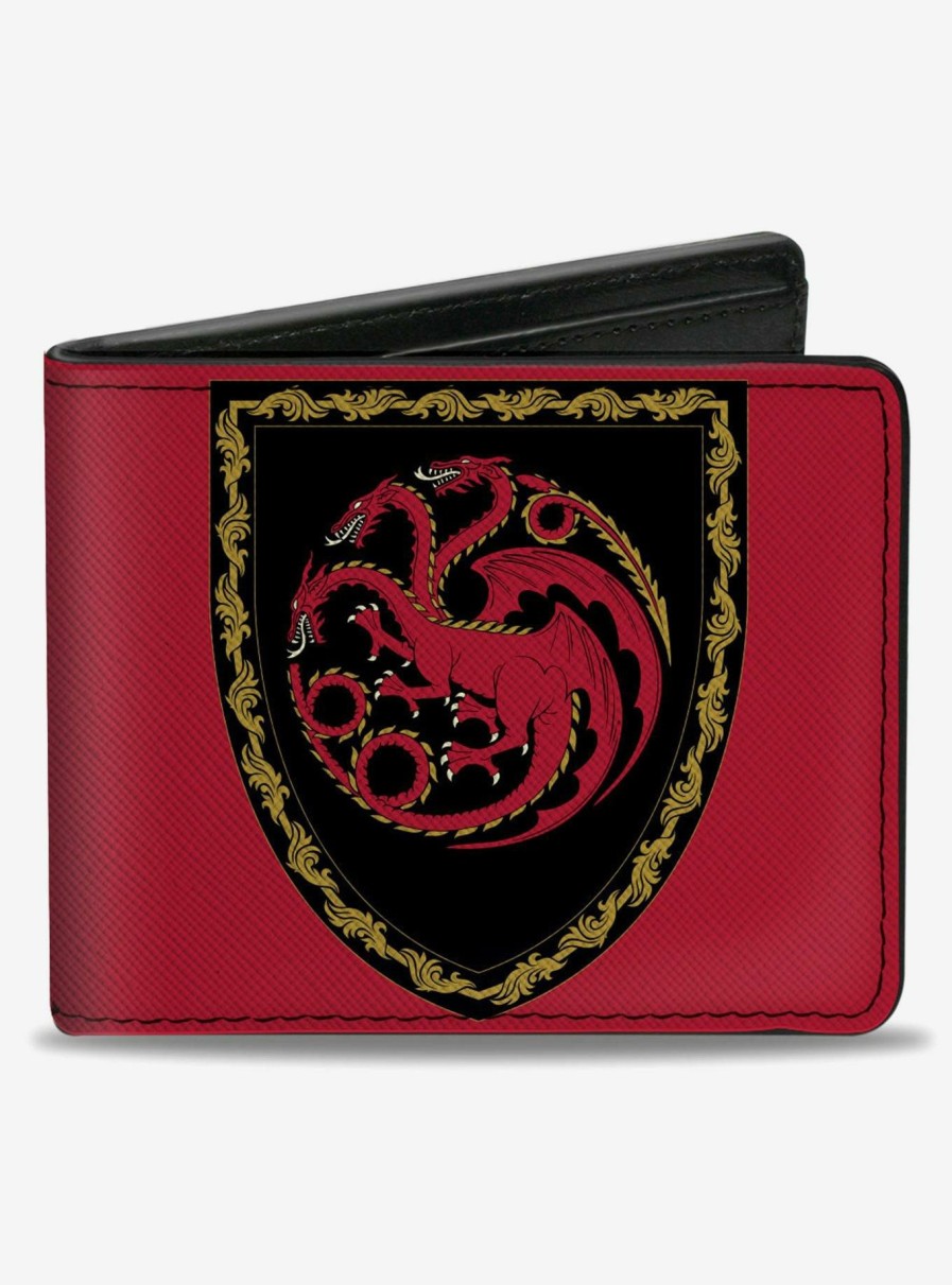 Wallets * | Official House Of The Dragon Title Logo Bifold Wallet