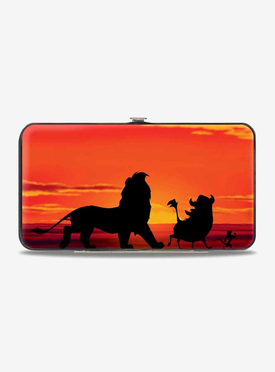 Wallets * | Disney The Lion King Hakuna Matata Simba Pumbaa Timon Sunset Silhouette Hinged Wallet Large Choice