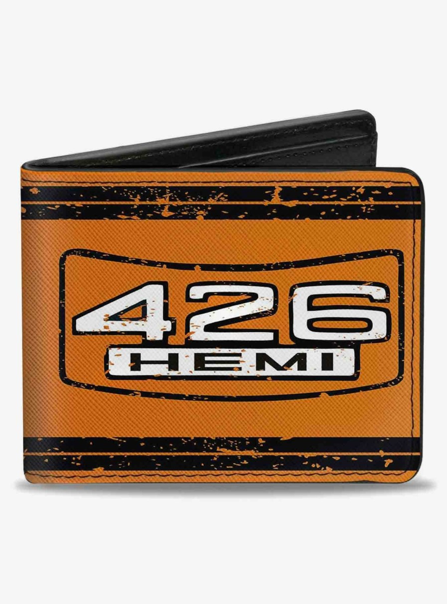 Wallets * | Featured 426 Hemi Badge Stripes Weathered Bifold Wallet