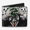 Wallets * | Dc Comics Joker Hahaha Bi-Fold Wallet Exclusive Design