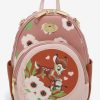 Backpacks * | Hot Sell Disney Bambi Thumper & Bambi Watercolor Circle Portrait Convertible Mini Backpack Boxlunch Exclusive