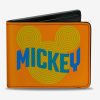 Wallets * | Disney Mickey Mouse Logo Bifold Wallet Official