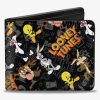 Wallets * | Online Discount Looney Tunes 6 Character Poses Scattebifold Wallet