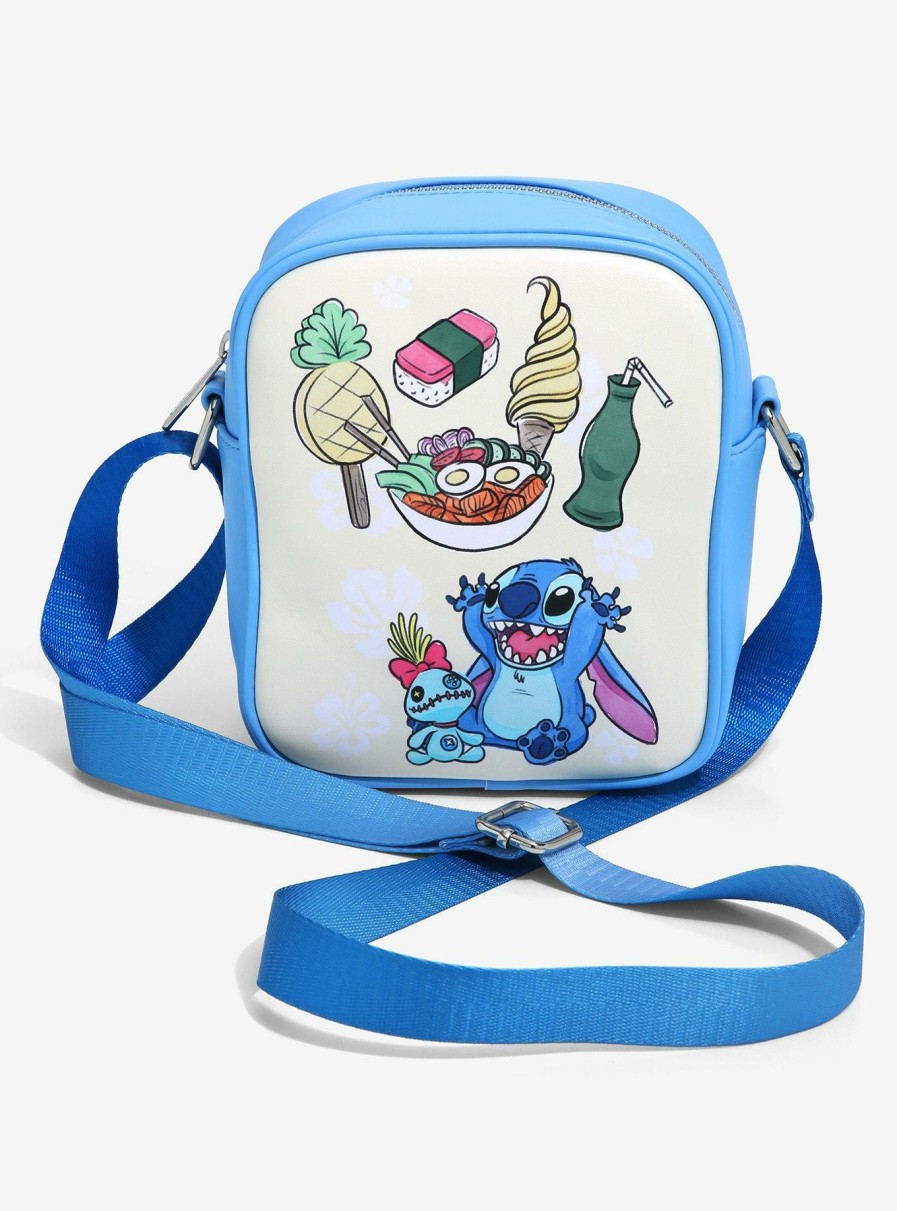 Crossbody Bags * | Limit Offer Loungefly Disney Lilo & Stitch Snacktime With Stitch Crossbody Bag Boxlunch Exclusive