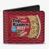 Wallets * | Top Ramen Vivid Beef And Hot Spicy Beef Packages Noodle Wave Bi-Fold Wallet Tendy Style