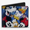 Wallets * | Large Choice Disney100 Mickey And Friends Photo Booth Pose Bifold Wallet