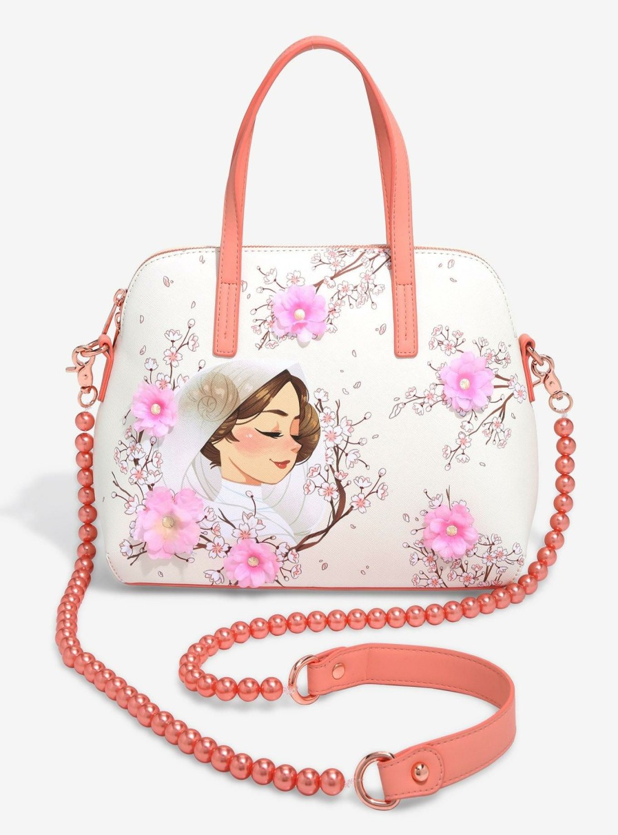 Other * | New In Loungefly Star Wars Princess Leia Floral Handbag Boxlunch Exclusive